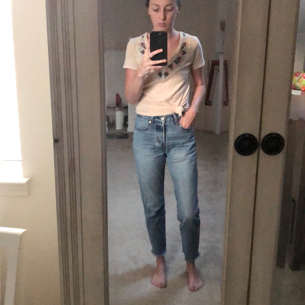 Threads 4 Thought Sustainable Embroidered V Tshirt